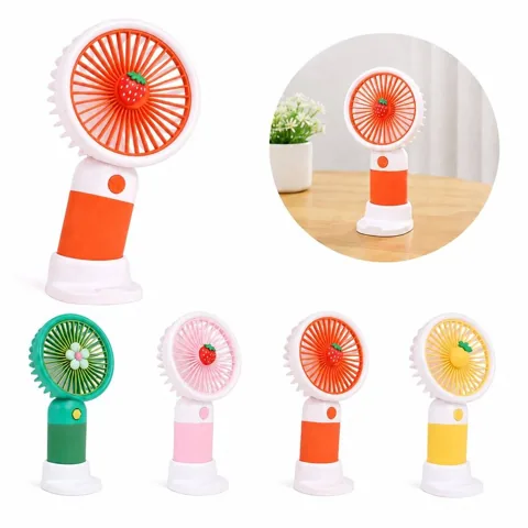 Portable Rechargeable Mini Fan with Phone Holder 2