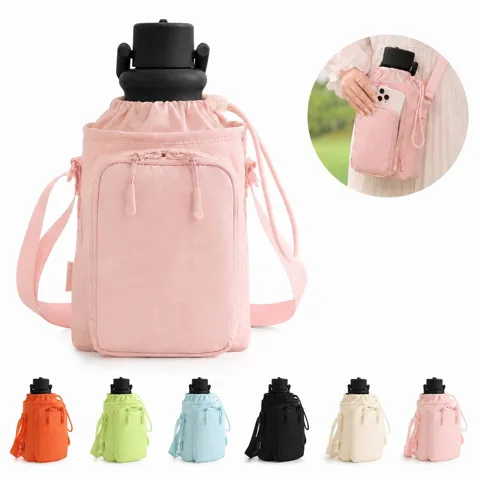 Adjustable Sports Water Bottle Bag with Breathable Mesh 2
