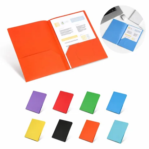 Durable PP Two Pocket Presentation Folder for Business 2