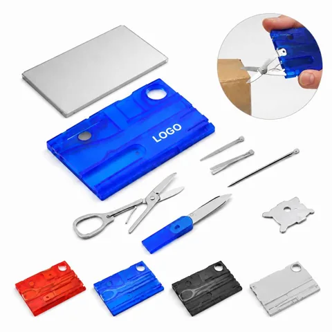 Multi-Function Emergency Tool Card Stainless Steel Survival