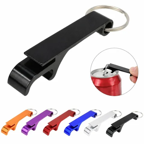 Durable Metal Keychain Bottle Opener with Lever Grip 2