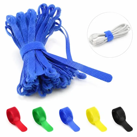 Reusable Heavy Duty Hook Loop Organizer Straps for Cables 2