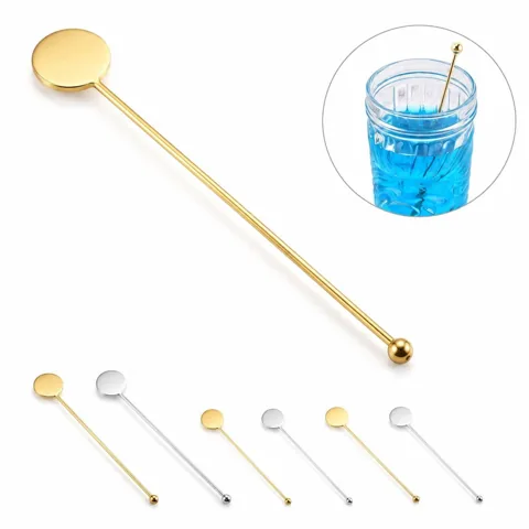 Durable Stainless Steel Coffee Stirrer for Hot & Cold Drinks 2