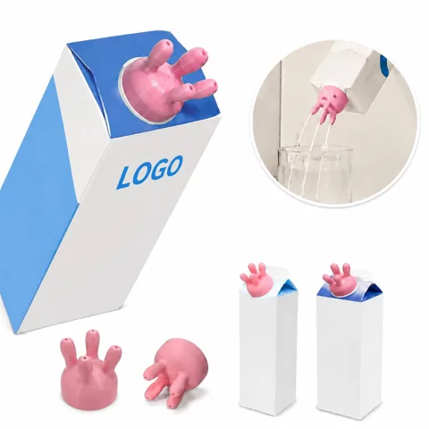 Cow Udder Milk Carton Cap - Leak-Proof Reusable Seal