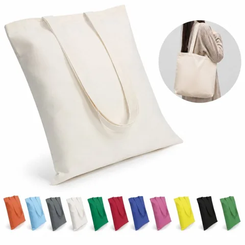Classic Cotton Canvas Tote Bag, Durable Everyday Carryall 2