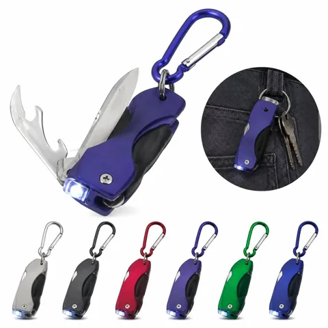 5-in-1 LED Pen Flashlight with Carabiner for EDC 2
