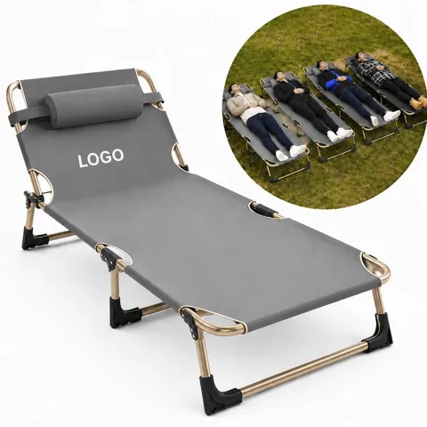 Portable Nap Folding Bed with Sturdy Metal Frame