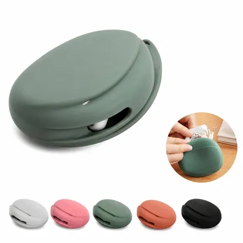 Silicone Earphone Storage Case, Anti-Tangle Travel Pouch 2