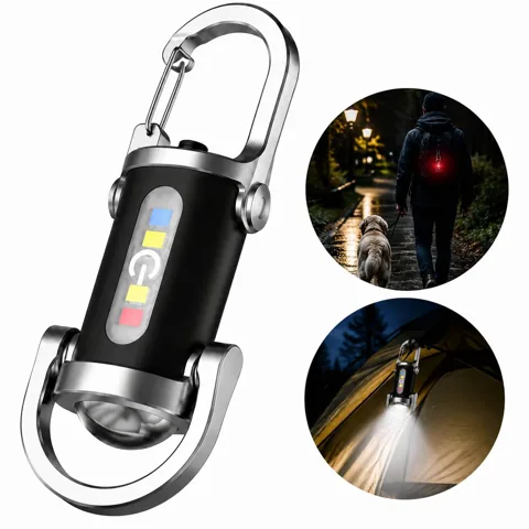 Rechargeable LED Flashlight Keychain with Strobe for Everyday Use 2