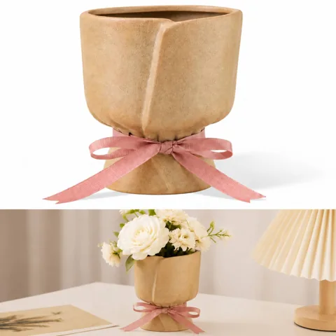 Matte Ceramic Vase for Modern Nordic Home Decor 2
