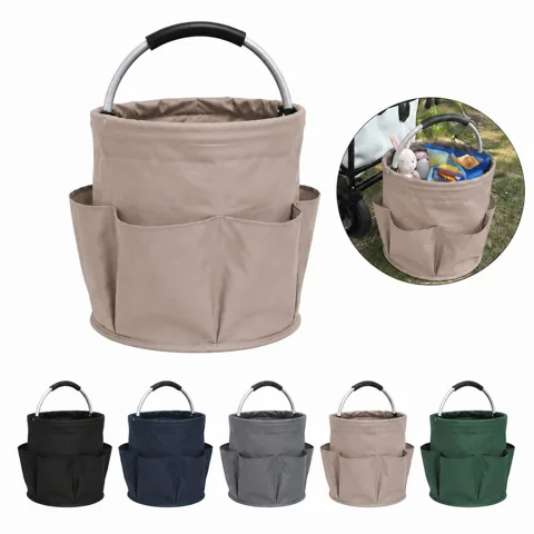 Foldable Picnic Basket with Pockets, Portable Collapsible 2