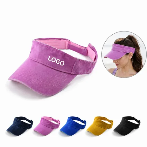 Adjustable Cotton Sun Visor Cap for Outdoor Shade Protection