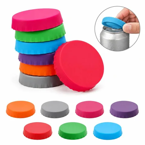 Reusable Food-Grade Silicone Soda Can Cover Lid 2