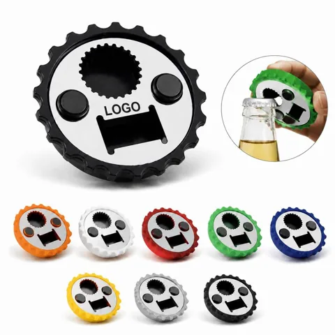 Refrigerator Bottle Cap Magnet Opener for Soda Beer