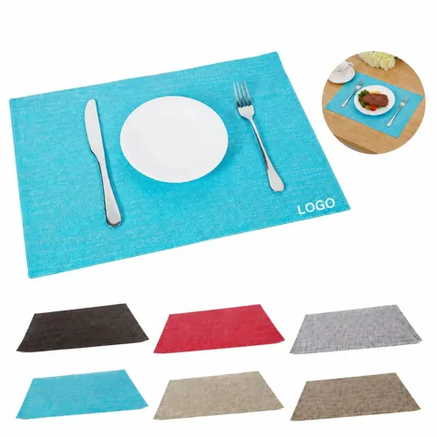 Non-Slip Woven PVC Placemats for Dining Table Protection