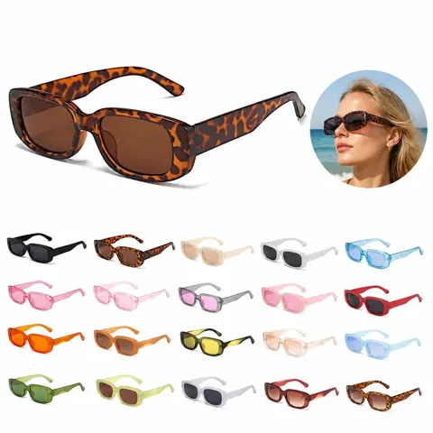 Lightweight UV400 Retro Square Sunglasses 2