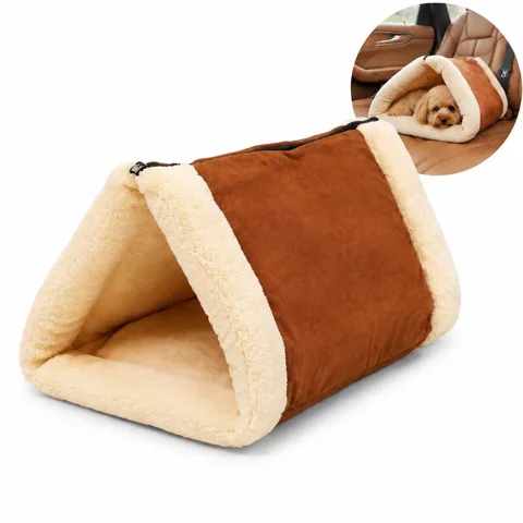 Foldable Pet Mat for Dogs Cats, Portable Travel Bed with Added Functionality 2