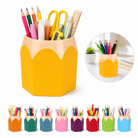 Giant Pencil Shape Pen Holder for Desk Organization 2