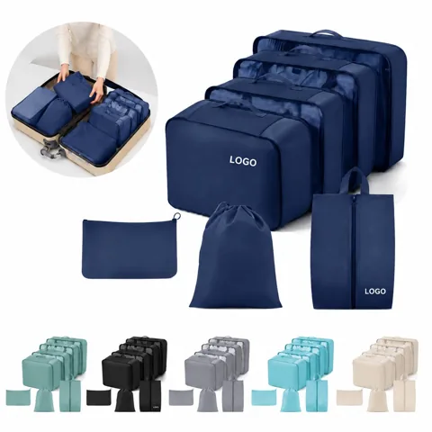 7-Piece Compression Packing Cubes Travel Organizer Set with Added Functionality 1