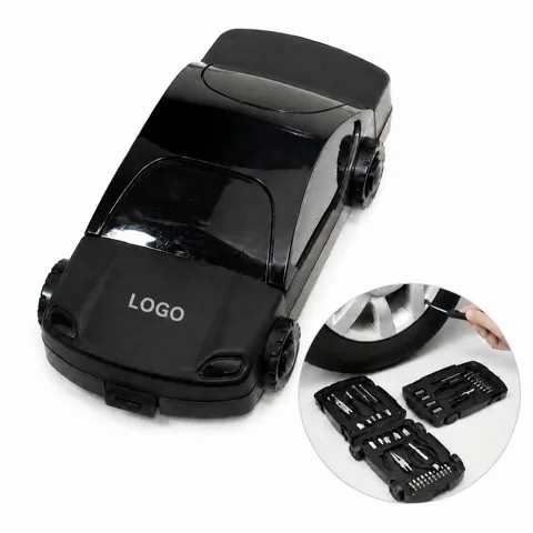 Car-Shaped Portable Tool Set with Durable Metal Tools