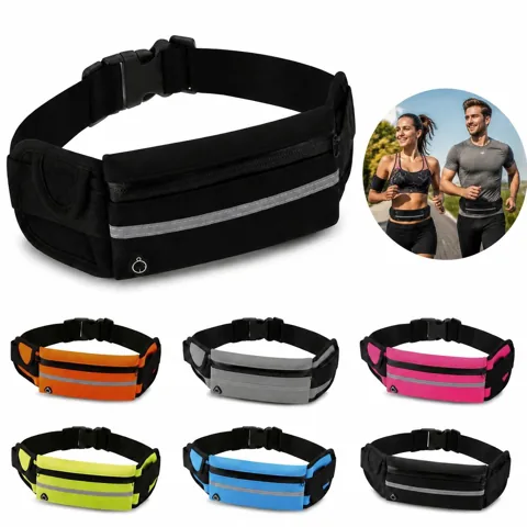Reflective Running Fanny Pack with Adjustable Strap 2