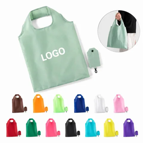 Foldable Reusable Polyester Shopping Bag for Groceries &