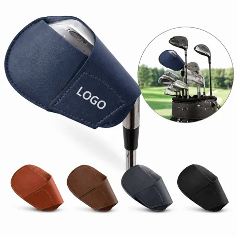 Waterproof PU Leather Golf Iron Headcover with Soft Lining