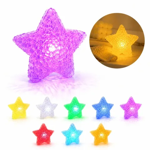 Star-Shaped LED Bracelet 3.94in, Light-Up Glow for Parties 2