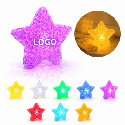 Star-Shaped LED Bracelet 3.94in, Light-Up Glow for Parties