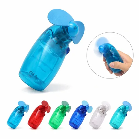 Portable Mini Handheld Fan with Soft Blades, Battery 2
