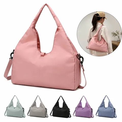 Women's Lightweight Crossbody Gym Bag with Yoga Mat Holder 2