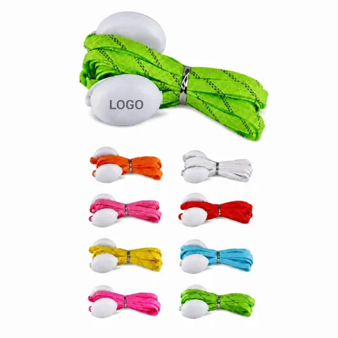 Glowing LED Button Shoelaces for Shoes, Customizable Length