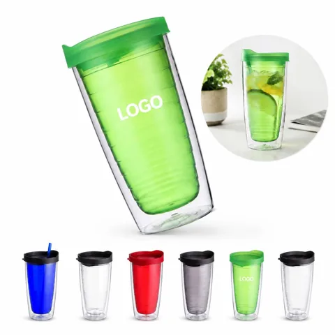 Insulated Acrylic Tumbler with Secure Lid for Hot & Cold