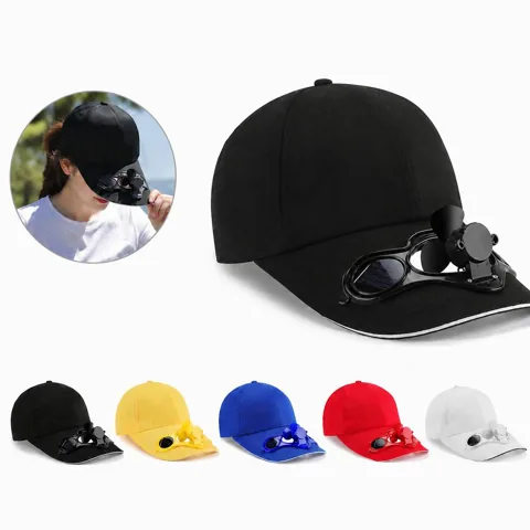 Solar Fan Hat with Auto-Powered Cooling for Outdoor Use 2