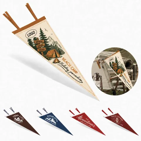 Custom Durable Felt Pennant Single-Sided for Events