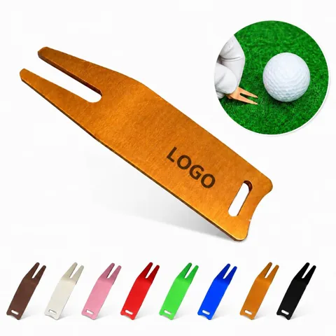 Bending Golf Divot Repair Tool for Smooth Putting Greens
