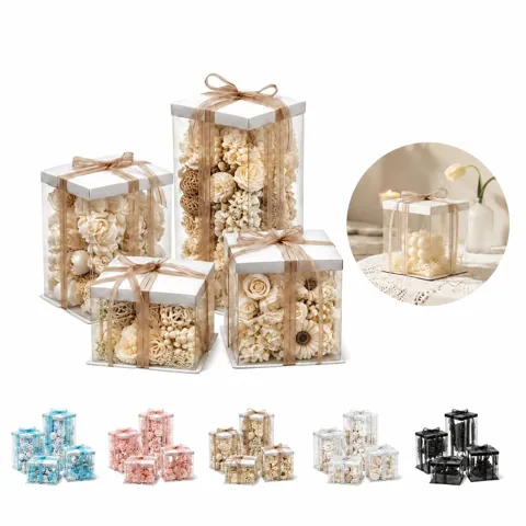 Clear Transparent Cake Box with Secure Snap-On Lid 2