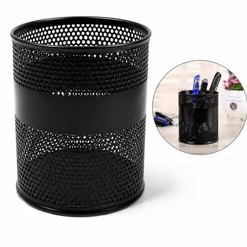 Multifunctional Metal Mesh Pen Holder with Multiple 2