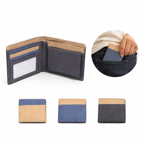 Durable Canvas Bi-Fold Wallet with Multiple Card Slots 2