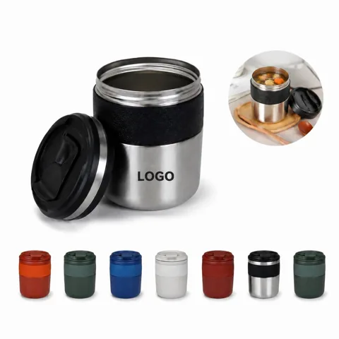18 oz Insulated Wide Mouth Coffee Cup with Secure Lid 1