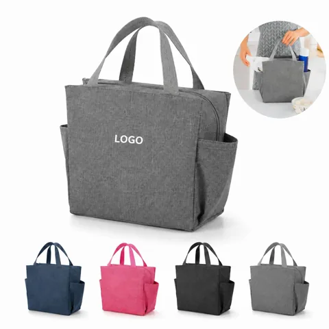 Large Insulated Lunch Bag with Leak-Resistant Lining 1
