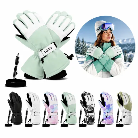 Waterproof Touchscreen Ski Gloves for Snowboarding