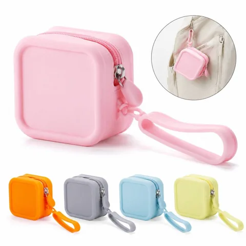 Thickened Waterproof Silicone Coin Purse with Handle 2