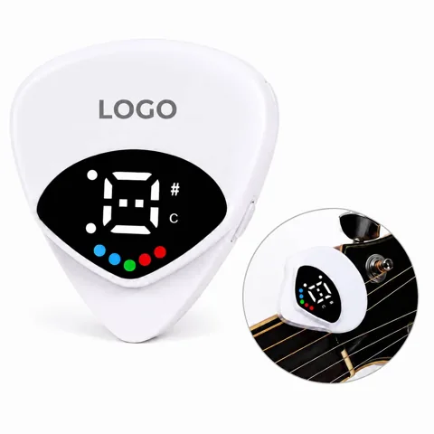 2-in-1 Pick Tuner with Clip for Guitar Bass Ukulele