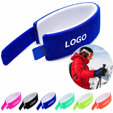 Ski Fastener Straps with Adjustable Buckle for Secure
