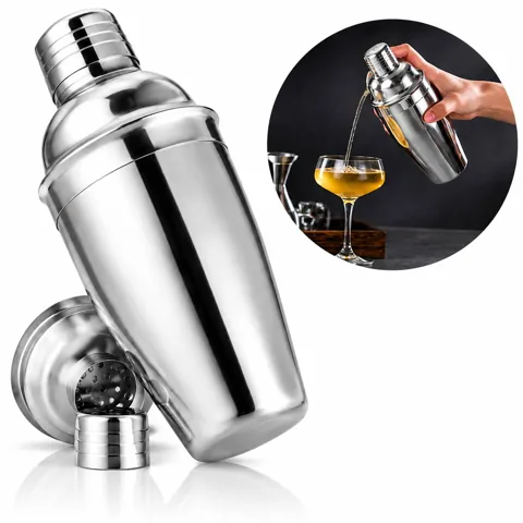 18 oz 304 Stainless Steel Cocktail Shaker, Leak-Proof Lid 2