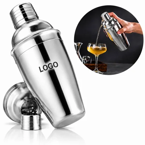 18 oz 304 Stainless Steel Cocktail Shaker, Leak-Proof Lid