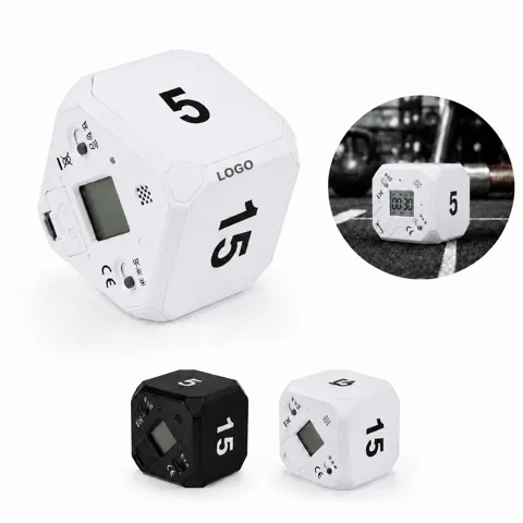 Rollover Timer Cube with Digital Display and Alarm