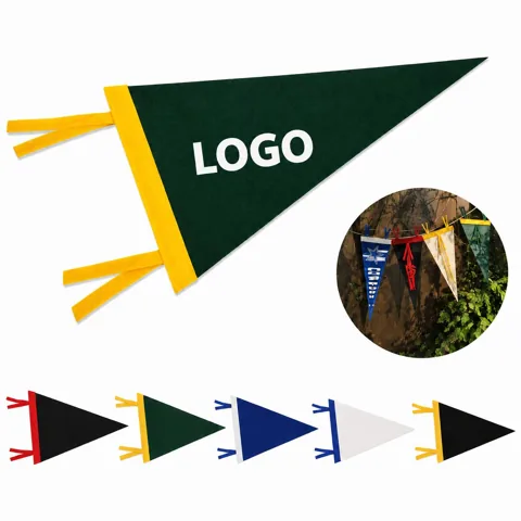Customizable Felt Pennant with String for Personalized Decor