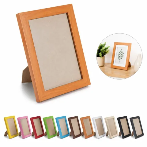 Custom Logo Wooden Picture Frame with Back Stand 2